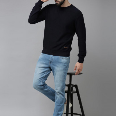 Men Slim Fit Light Fade Stretchable Jeans